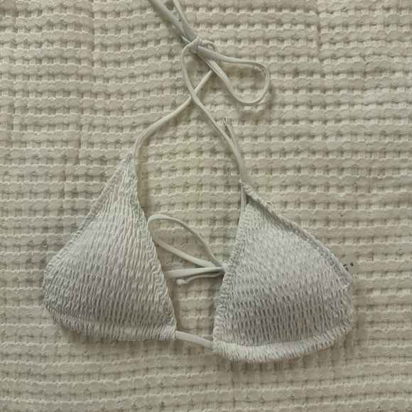 NEW Shein - Mono Bikini Set Smocked Micro Triangle Bra & Tie Side, Medium - Picture 7 of 9